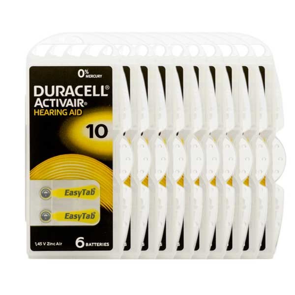 Sparpack 60x Duracell A10 Premium Hörgerätebatterien