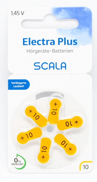 scala plus A10 Hörgerätebatterien